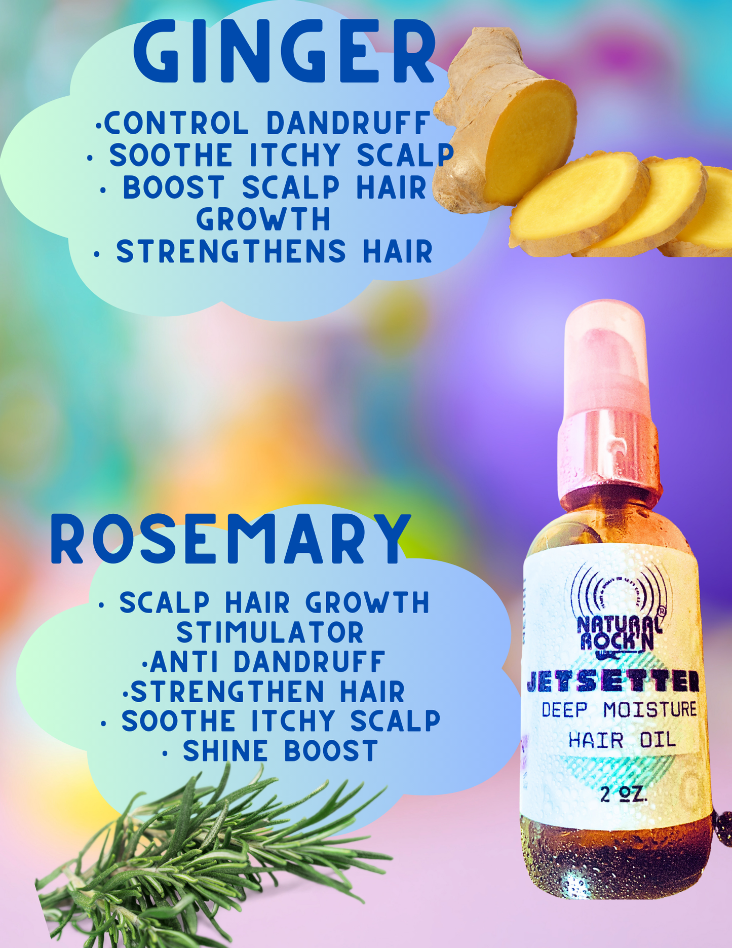 JETSETTER DEEP MOISTURE HAIR & SCALP OIL WAS 2oz. Now 4 oz!