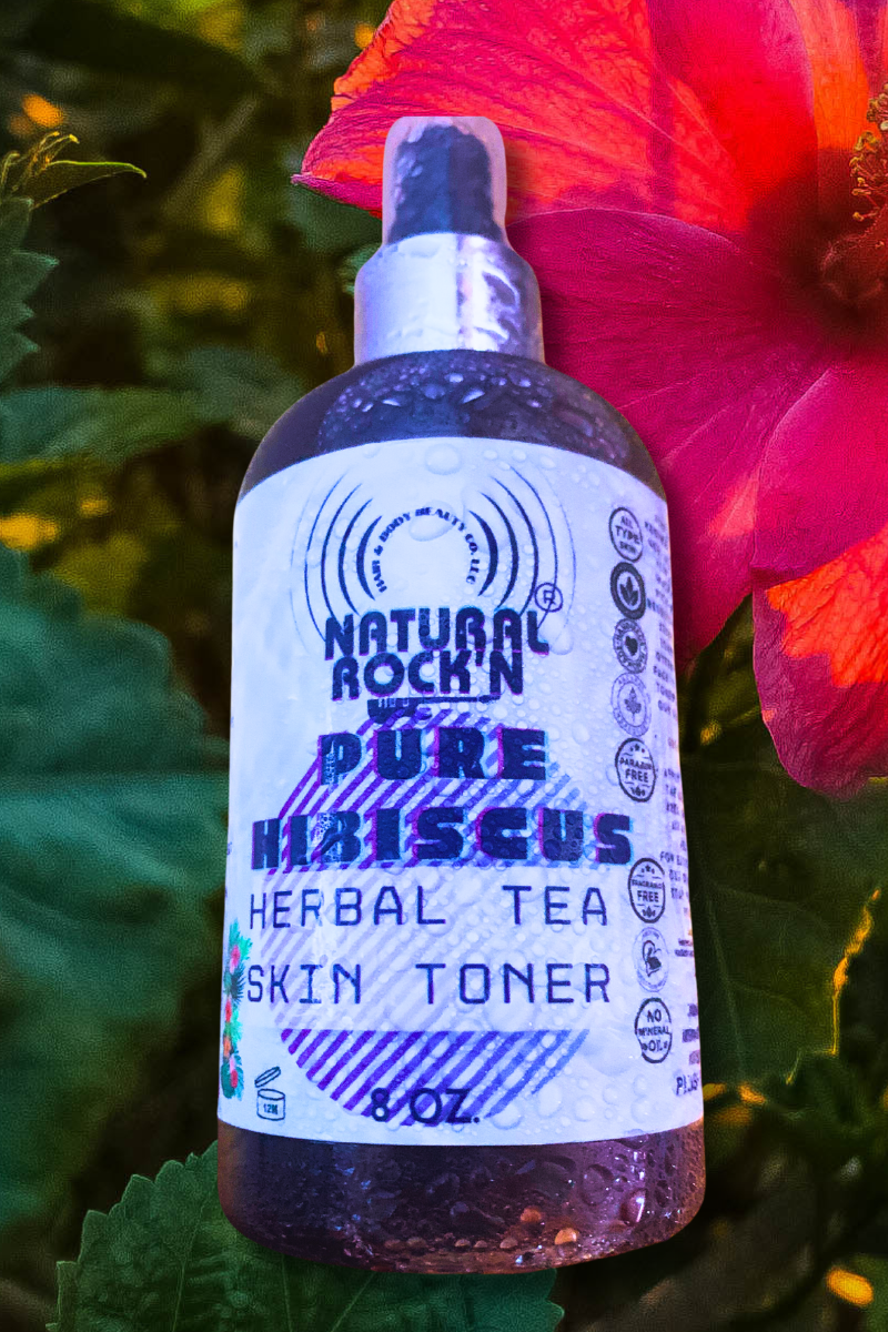 PURE HIBISCUS HERBAL SKIN TEA TONER 8 0z.
