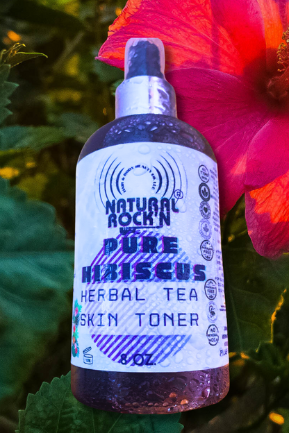 PURE HIBISCUS HERBAL SKIN TEA TONER  8 0z.